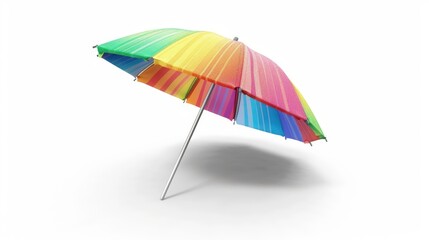 Obraz premium Colorful umbrella on a white background