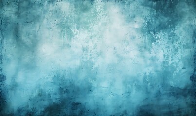 Obraz premium Grainy texture background in blue tones. Rough wall surface of modern colors and gradients. Frame with