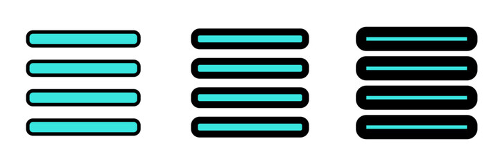 Obraz premium Editable vector list view icon. Part of a big icon set family. Perfect for web and app interfaces, presentations, infographics, etc