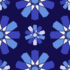 Fototapeta premium Seamless geometrical pattern can be use for making unlimited seamless pattern. This pattern can be apply for making tiles pattern, fabric, embroidery, carpet, decorative, and background. 