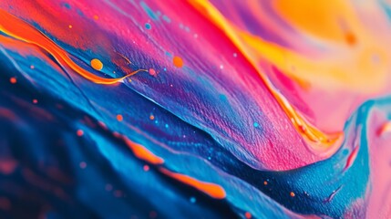 Vibrant Abstract Alcohol Ink Painting
