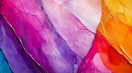 Obraz premium Vibrant Abstract Alcohol Ink Painting
