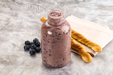 Blueberry milkshake sweet dessert drink