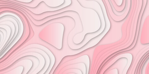 Abstract colorful gradient papercut pattern background design .3d wave paper texture vector illustration .seamless fabric waves lines backdrop .Beautiful modern Papercut style elegant fluid background