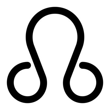 ascending, node, lunar, unicode, astronomical, astronomy outline icon
