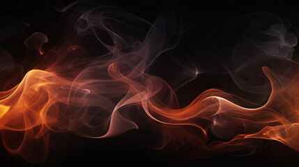dark background decoration with light and smoke