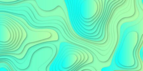 Abstract colorful gradient papercut pattern background design .3d wave paper texture vector illustration .seamless fabric waves lines backdrop .Beautiful modern Papercut style elegant fluid background