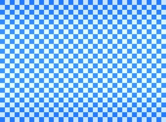 市松模様の背景B　青