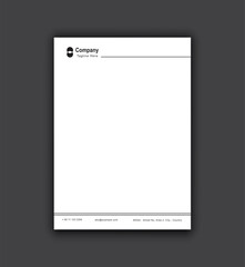 corporate modern letterhead design template. creative modern letterhead design template for your business. letterhead, letterhead, simple minimal letterhead design.