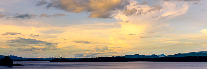 Evening sky in rainy season