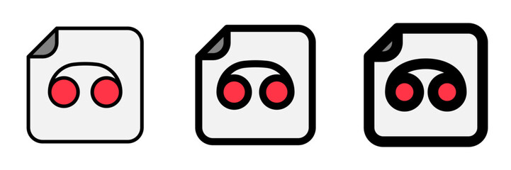 Fototapeta premium Editable vector voicemail recording file icon. Part of a big icon set family. Perfect for web and app interfaces, presentations, infographics, etc