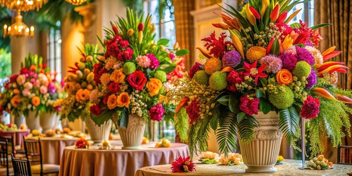 exotic flower arrangements for prestigious events