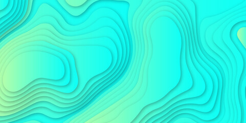 Abstract colorful gradient papercut pattern background design .3d wave paper texture vector illustration .seamless fabric waves lines backdrop .Beautiful modern Papercut style elegant fluid background