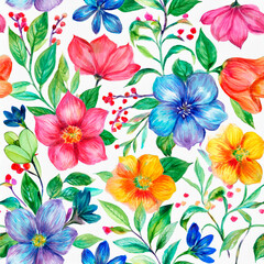 Obraz premium seamless floral pattern