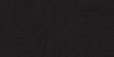 Abstract black color papercut pattern background design .3d wave paper texture vector illustration .seamless fabric waves lines backdrop .Beautiful modern Papercut style elegant fluid background.