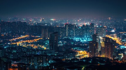 Fototapeta premium Nighttime Cityscape