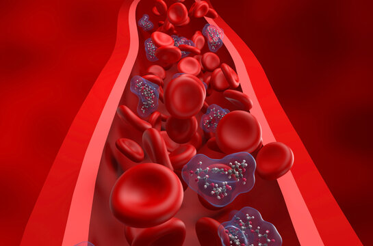 Hesperidin (bioflavonoid) - closeup view 3d illustration