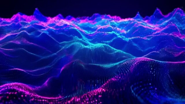 abstract background with electricity waves