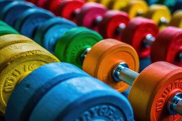 Vibrant Gym Inspiration. Colorful and energetic gym wallpaper design