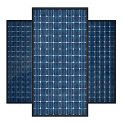 Isolated 3D Black Solar Panels