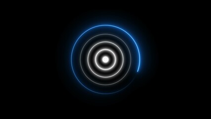 Digital Searching Military Target Radar Signal Illustration Background.