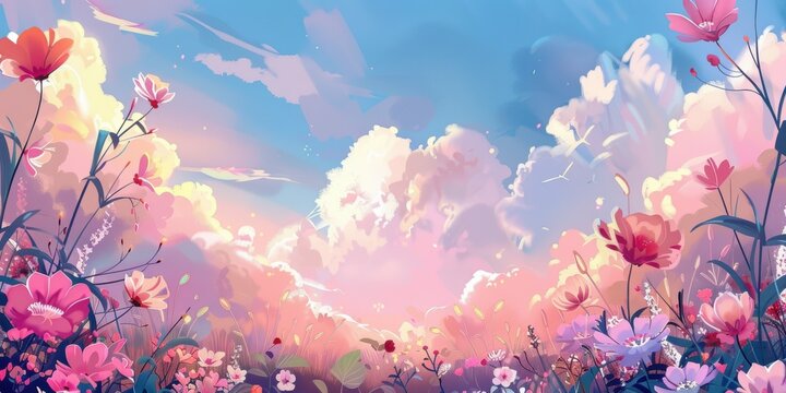 Girly Pink Sparkle. Cute and high detailed background for girls