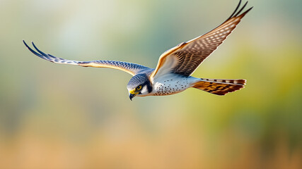 A swift peregrine falcon