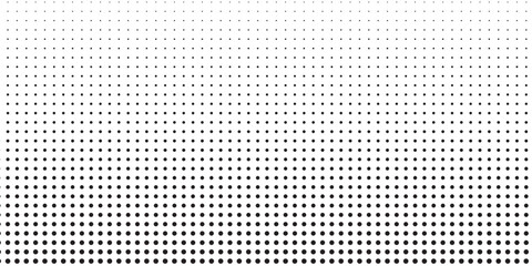 Halftone gradient vector background. From light to dark dots. vector ilustration