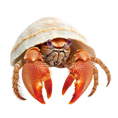  Hermit crab object isolated on transparent png. 