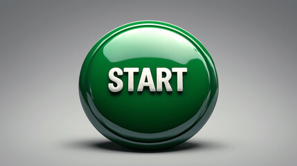 Big green button with the inscription "START"