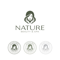 Luxurious Beauty Salon and Spa Logo Template