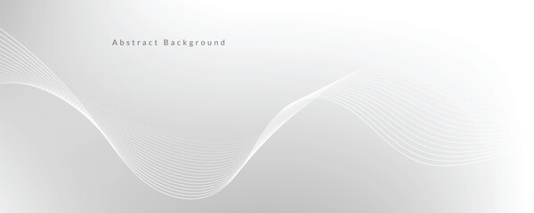 Abstract white wave background