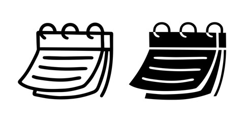 Calendar cartoon doodle, Vector.