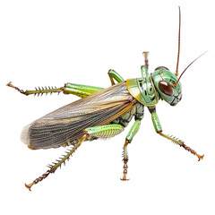 Fototapeta premium Locust object isolated on transparent png.