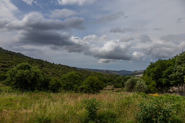 Beautiful scenic landscape of Kefalogourna - Theologos waterfalls area on Thassos island