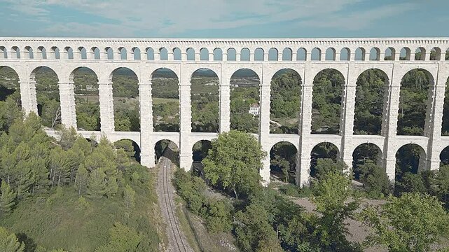 The Roquefavour Aqueduct near Aix-en-Provence (France)