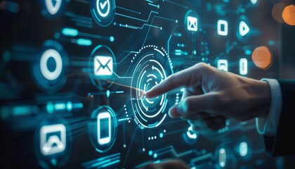Fingerprint scan concept for secure access and unlock design.