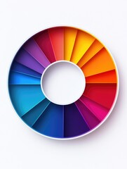Obraz premium Colorful Spectrum Wheel Artwork