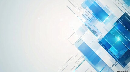 Obraz premium Abstract Blue Geometric Background