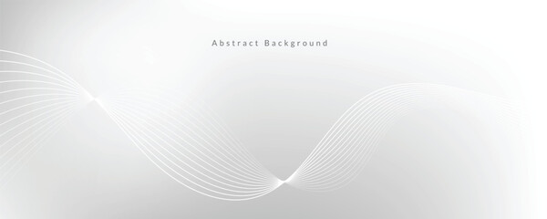Abstract white wave background