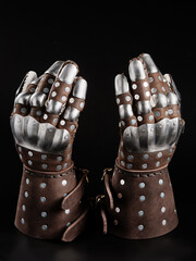 Medieval Knight King Armor Gauntlets Gloves Battle Medieval Crusades Protection