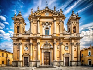 Obraz premium italian baroque church exterior