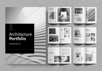 Architecture Portfolio Layout - Powered by Adobe