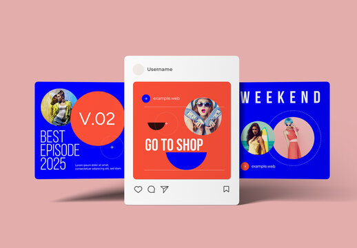Shopping Social Media Post Layout