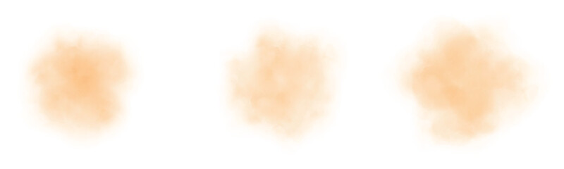 Watercolor splash. Set of watercolor splashes on a white background. Watercolor texture. Watercolor splatter stains artistic vector used as an element in the decorative design.