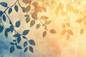 Beige Summer Background gradient color Pastel Yellow Blue overlay pattern gold wallpaper beige Shadow Texture Leaf Summer Autumn Wall Light Abstract Floor Wall Orange Brown Tree Gradient Two Tone, ai