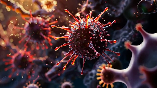 Understanding the impact of viruses in a detailed microscopic view of viral structures and their interactions in cellular environments