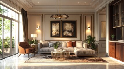 Luxurious Living Room Interior Design