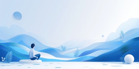 a web banner graphic for a business consultancy, it should have a clean and modern design with shades of blue and white.