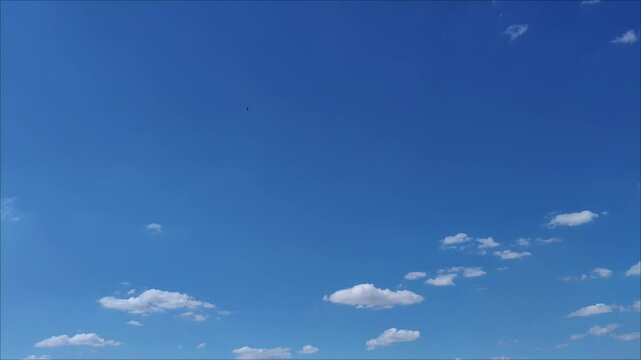 Shot of sky with some white clouds